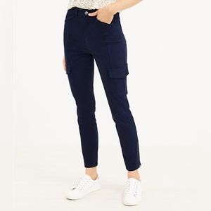 Loft Skinny Cargo Pants in Sateen